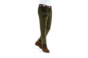 Spodnie męskie sztruksowe zielone