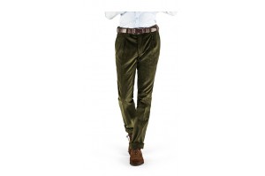 Wysokiej jakości spodnie sztruksowe zielone